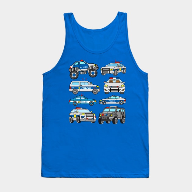 US Police Cars and Vehicles Tank Top by samshirts